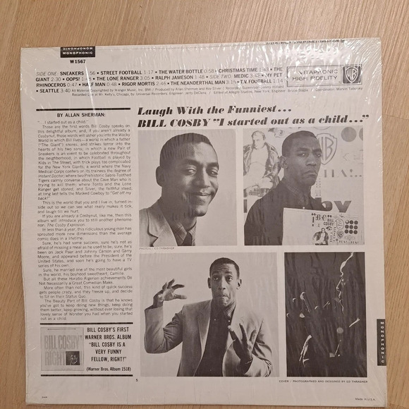 Vintage Bill Cosby Warner Bros. Comedian Funny Set Of 3 Collection Vinyl Records - Picture 5 of 6